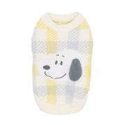 ピーナッツ SNOOPY スヌーピー チェックシェニールニット 4号 秋冬服 着せやすい 寒さ対策 お散歩 トイプードル チワワ ダックス 小型犬用 SN252-022-028