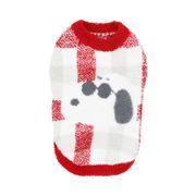 ピーナッツ SNOOPY スヌーピー チェックシェニールニット ジョークール3号 秋冬服 着せやすい 寒さ対策 お散歩 トイプードル チワワ ダックス 小型犬用 SN252-022-029