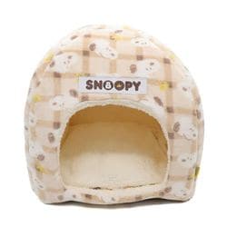 ピーナッツ SNOOPY スヌーピー チェック柄 ボアドームベッド SN252-052-005