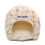ピーナッツ SNOOPY スヌーピー チェック柄 ボアドームベッド SN252-052-005