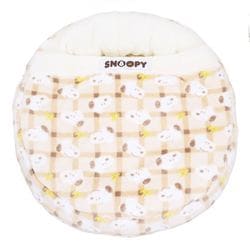 ピーナッツ SNOOPY スヌーピー チェック柄 ボアラウンドベッド SN252-052-007