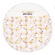ピーナッツ SNOOPY スヌーピー チェック柄 ボアラウンドベッド SN252-052-007