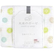 ボタンガーゼ フェイスタオル ブラウン TE1230