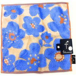 アテナ タオルチーフ ブルー FU50173