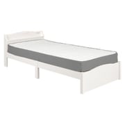 組立簡単 マットレス付シングルベッド MB-5198S-WH3301