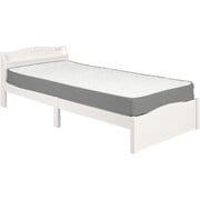 組立簡単 マットレス付シングルベッド MB-5198S-WH3302