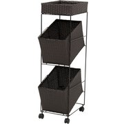 ランドリーラック RAN-2425DBR