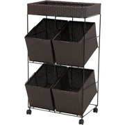 ランドリーラック RAN-2426DBR