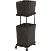 ランドリーラック RAN-2427DBR