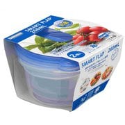 スマートフラップ 丸型 SS 260ml 2個入 抗菌 フタをしたままレンジOK 日本製 A-046 NKB
