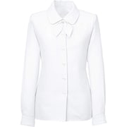 長袖ブラウス(リボン付)19号 ホワイト SB7504-1