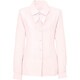 長袖ブラウス（リボン付）19号 ピンク SB7504-3