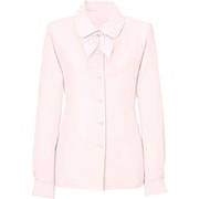 長袖ブラウス(リボン付)19号 ピンク SB7504-3