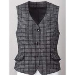 ベスト（19号） 黒×ホワイト FV35859-9