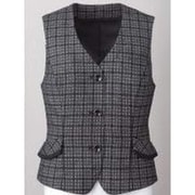 ベスト(19号) 黒×ホワイト FV35859-9