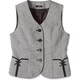 ベスト（19号） 白×チャコール FV30599-1