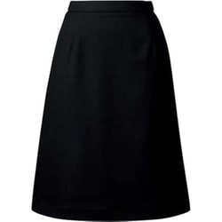 脇ゴムAラインスカート（23号） ブラック FS46021-9