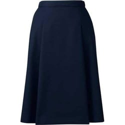 脇ゴムソフトプリーツスカート（21号 ネイビー FS46011-7