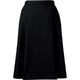 脇ゴムソフトプリーツスカート（19号 ブラック FS46011-9