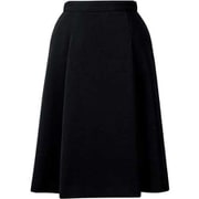 脇ゴムソフトプリーツスカート(23号 ブラック FS45991-9