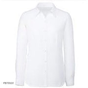 長袖ブラウス(ポーチ付)21号 ホワイト FB75531-1