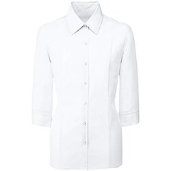 7分袖ブラウス（19号） ホワイト FB7097-1