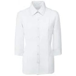 7分袖ブラウス（23号） ホワイト FB7097-1