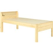 組立簡単 マットレス付シングルミドルベッド WB-7713S-NA3302