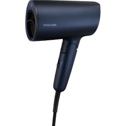 ヘアドライヤー 大風量 速乾 温度センサー 熱ダメージ配慮 マイナスイオン 2.0 m3/分 1300W 折りたたみ クールショット ネイビー TD713A-A