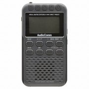 NHK選局ボタン付 ポケットラジオ グレー RAD-P500N-H