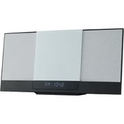 スリム型 サウンドシステム CD/FMラジオ対応 AX-WSS60（W）