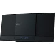 スリム型 サウンドシステム CD/FMラジオ対応 AX-WSS60（K）