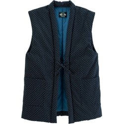 久留米織わた入りちゃんちゃんこ 紺 FLa3545710