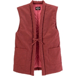 久留米織わた入りちゃんちゃんこ エンジ FLa3545720