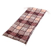 パッチワーク調あったかごろ寝長座布団 ブラウン FLa3540820