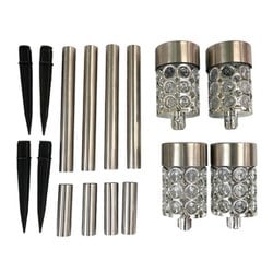 幾何学模様ガーデンソーラーライト4本組 FLa35398