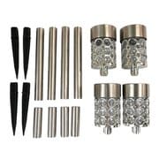 幾何学模様ガーデンソーラーライト4本組 FLa35398