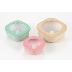 ＆smile 電子レンジ対応保存容器3pC AS-101