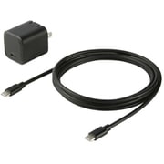 USB急速充電器 USB PD（パワーデリバリー）対応 45W USB-C×1 GaN採用 PD-PPS USB-Cケーブル（2m）付属 折りたたみプラグ ACA-PD109SETBK