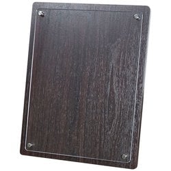 認定証・許可証用楯 デュオラ A5 ウッドブラウン 107-534