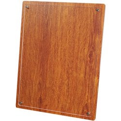 認定証・許可証用楯 デュオラ A4 ウッドオレンジ 107-538