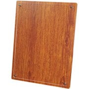 認定証・許可証用楯 デュオラ A4 ウッドオレンジ 107-538