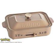 限定 コンパクトホットプレート ポケモン イーブイフレンズ 角型 ヒーター式 平面プレート/たこ焼きプレート/ミニパンケーキ6種が焼けるプレート サーモスタット付き 無段階温度調節機能付き BOE157-BR