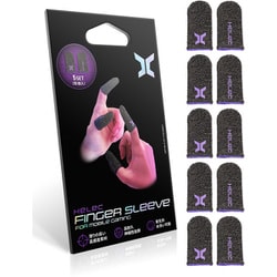 hel104-10 [HELEC finger sleeve 指サック ゲーム用 スマホ 親指 人差し指 5セット（10個入り）]