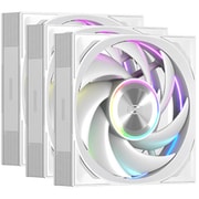 ハイエンドクラス 120mm PWMファン 3個入 ファンスピードコントローラーハブ同梱モデル ホワイト F7X120-ARGB-WH3IN1