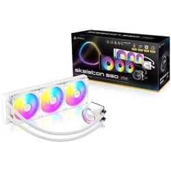 水冷CPUクーラー ARGB対応 360mmラジエーター ホワイト Skeleton 360 ARGB White
