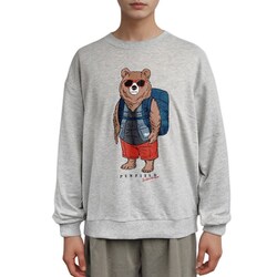 Penfield クマプリント トレーナー GRAY Lサイズ 20264069