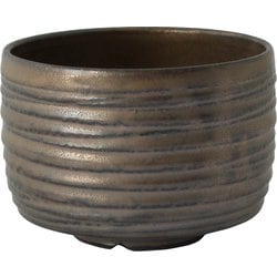波佐見焼 WABI-ZEN ブロンズ釉×削り プラントポット 70212