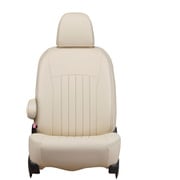 シートカバー 全席セット MAZDA3ファストバック ライン アイボリー×ブラウンステッチ 43EZB7060VN