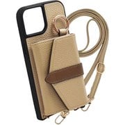 iPhone 11 用 ケース Beltedバイカラー スマホケース スマホショルダー スタンド機能 エレガンテ Elegante/ミルクティー BCS-IP11-MT